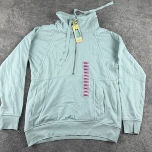 Tangerine‎ 1/4 Zip Pullover Womens Small Green Long Sleeve